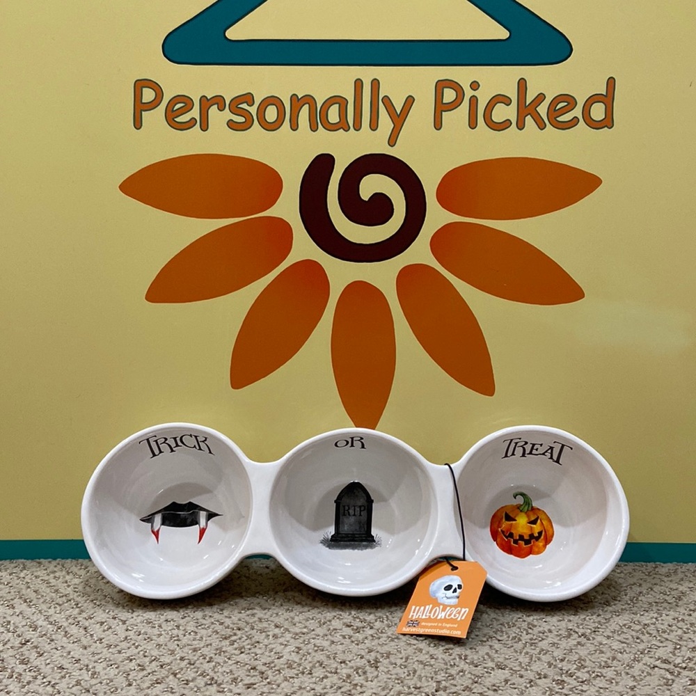 Harvest Green Studio TRICK OR TREAT Snack Bowls